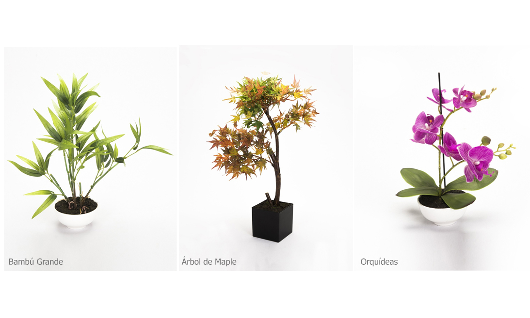 Plantas artificiales y flores artificiales