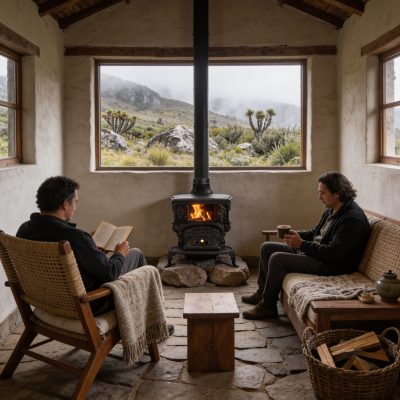 Chimenea a Leña en Hierro Fundido Andina