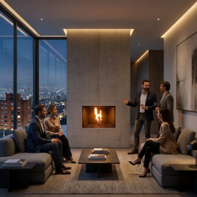 Chimeneas a Gas Loft Vented Antorcha-0.15 m