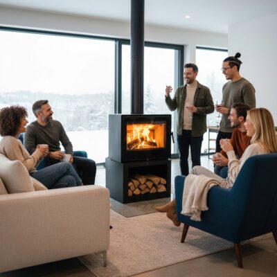 Inserto a Leña de empotrar Doble Cara Annika