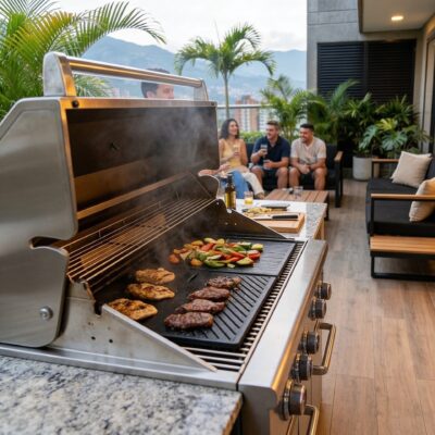 Plancha Grill en Hierro Fundido (BBQ a Gas)
