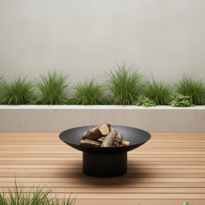 Paila para Fogata a Leña en Lámina Mediana - Negra