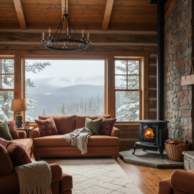 Chimenea a Leña en Hierro Fundido Quiteña