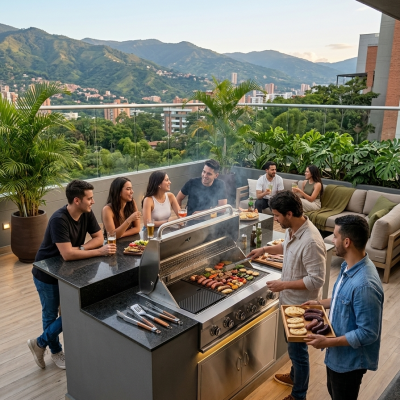 Plancha Grill en Hierro Fundido (BBQ a Gas)