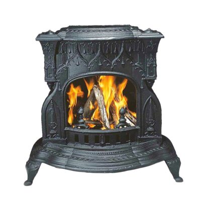 Chimenea a Leña en Hierro Fundido Victoriana