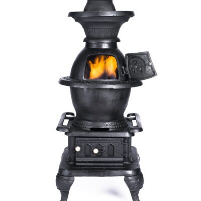 Chimenea y Estufa a Leña en Hierro Fundido Texana Grande